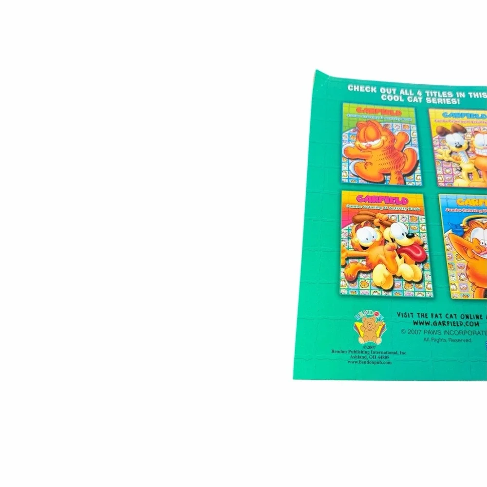 Garfield UNUSED Jumbo Coloring & Activity Book Vintage Odie
